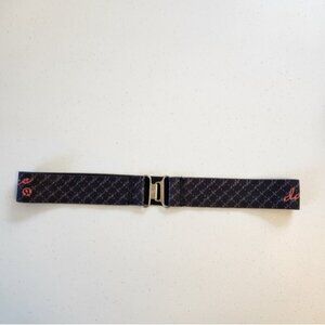 Lululemon Travel Floss Dance Belt Black Pink Stretchy Activewear